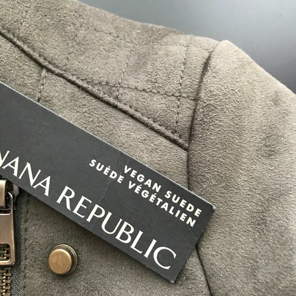 Vegan Suede Moto Jacket XS - NWT - Picture 3 of 10